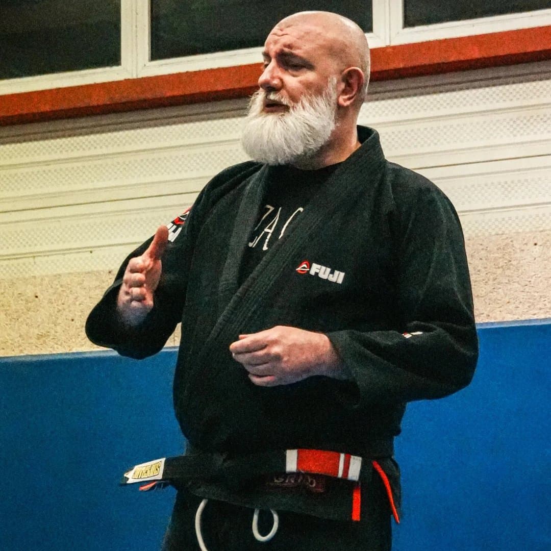 Abdallah pendant un entraînement de Jiu-Jitsu Brésilien
