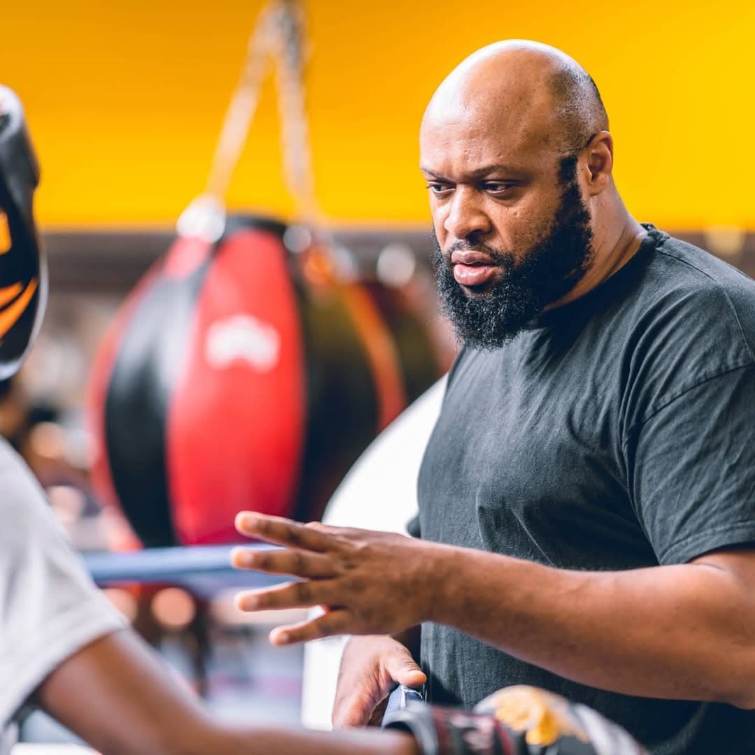 Khofi pendant un entraînement Imana Academy